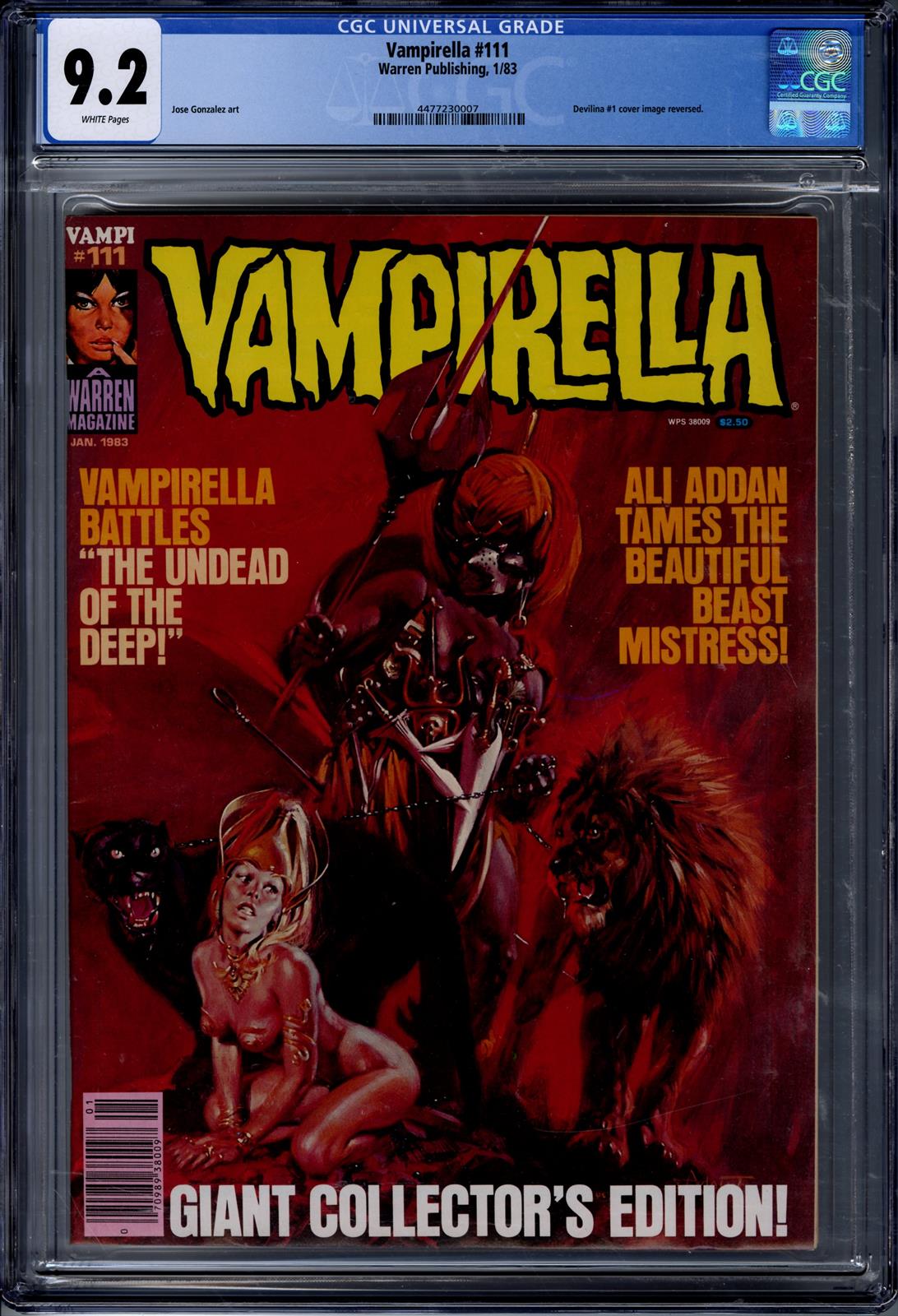 Vampirella #111 CGC 9.2 