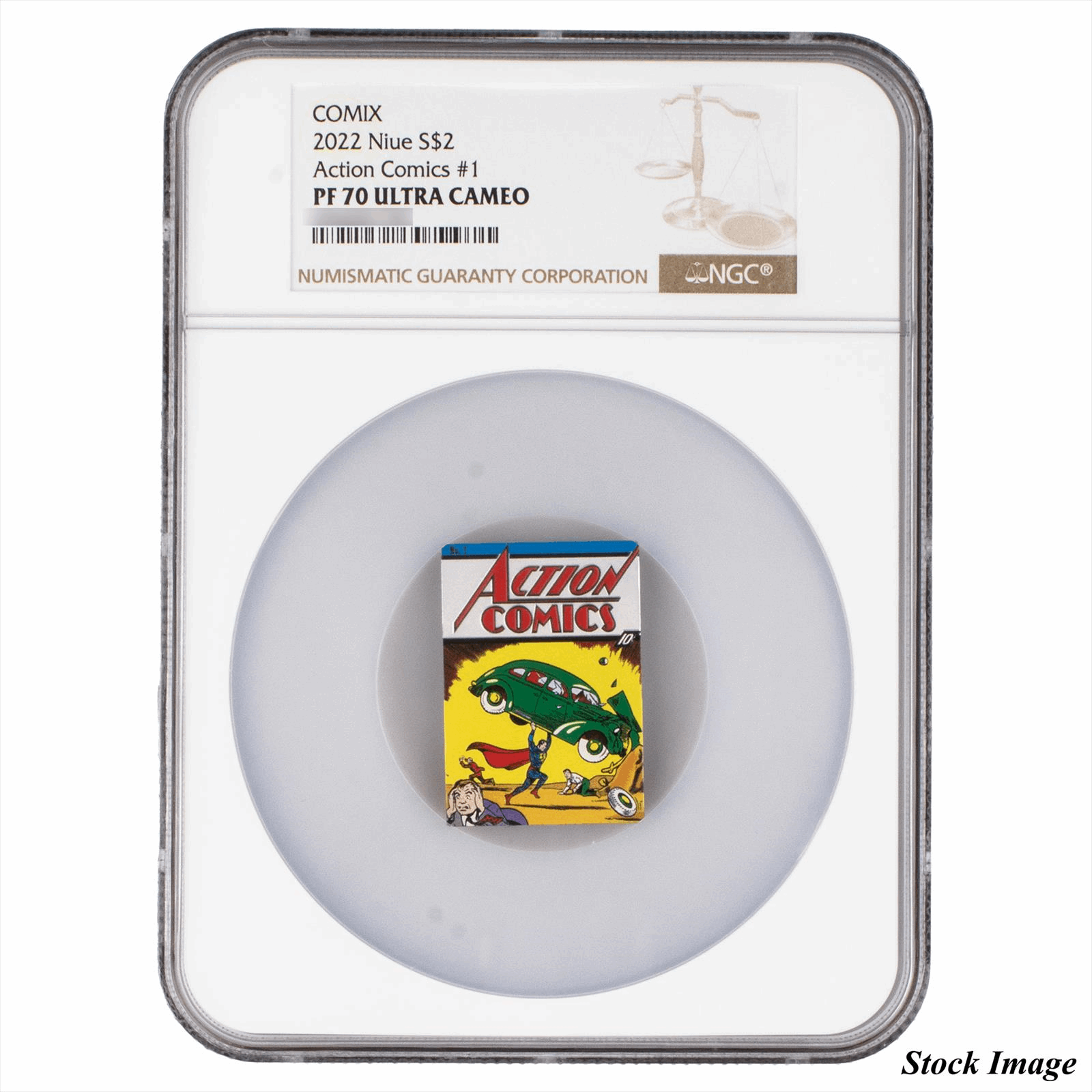 2022 Nuie Silver Action Comics #1 $2 NGC PF 70 ULTRA CAMEO