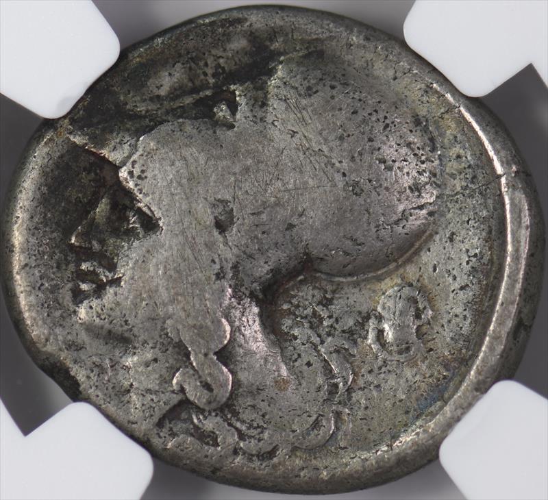 Acarnania Thyrrheium 4th-3rd Centuries BC AR Stater Pegasus Athena; Boeotian Shield NGC VG 
