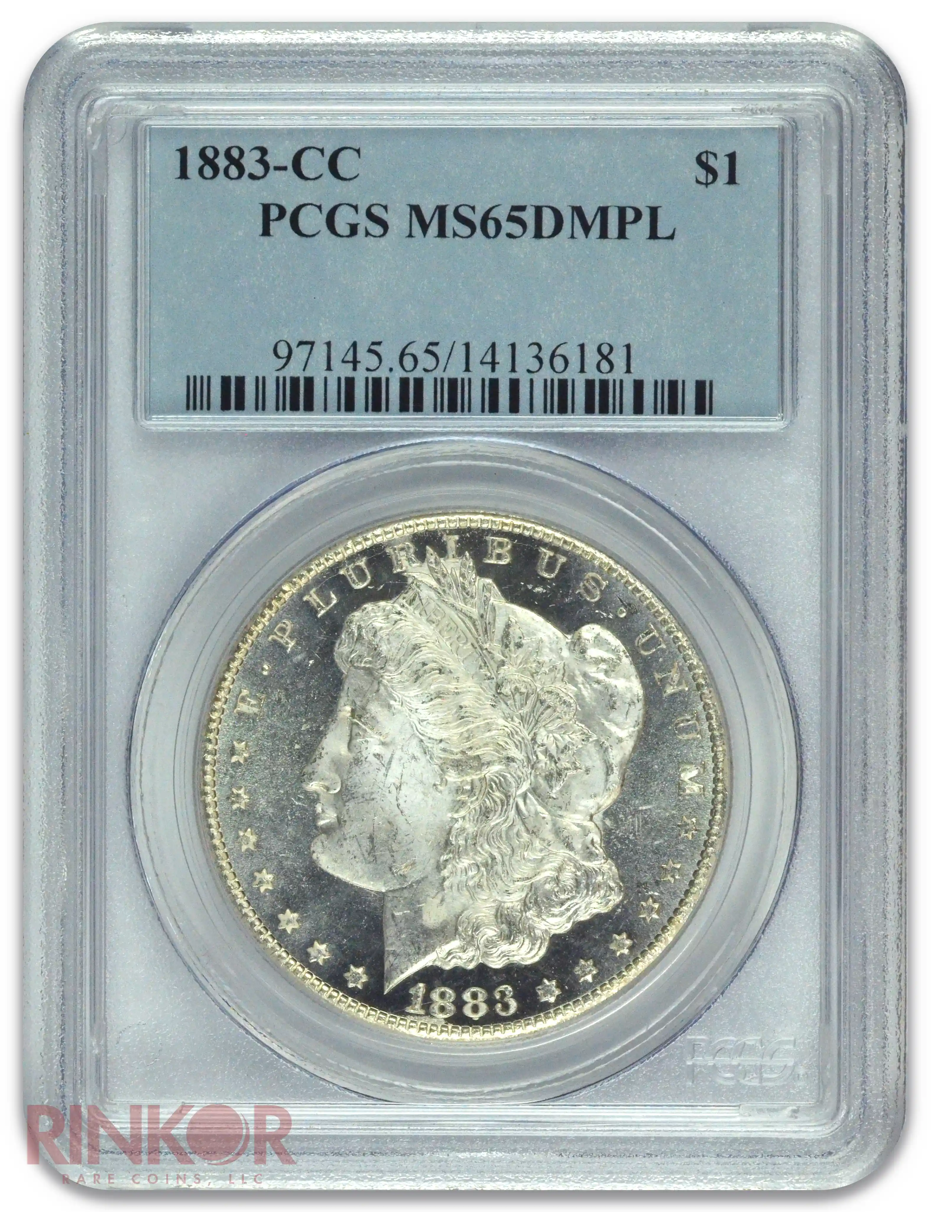 1883-CC $1 Morgan Dollar PCGS MS 65 DMPL