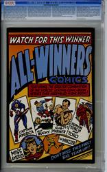 Timely Presents: All Winners #nn CGC 9.8 9.8