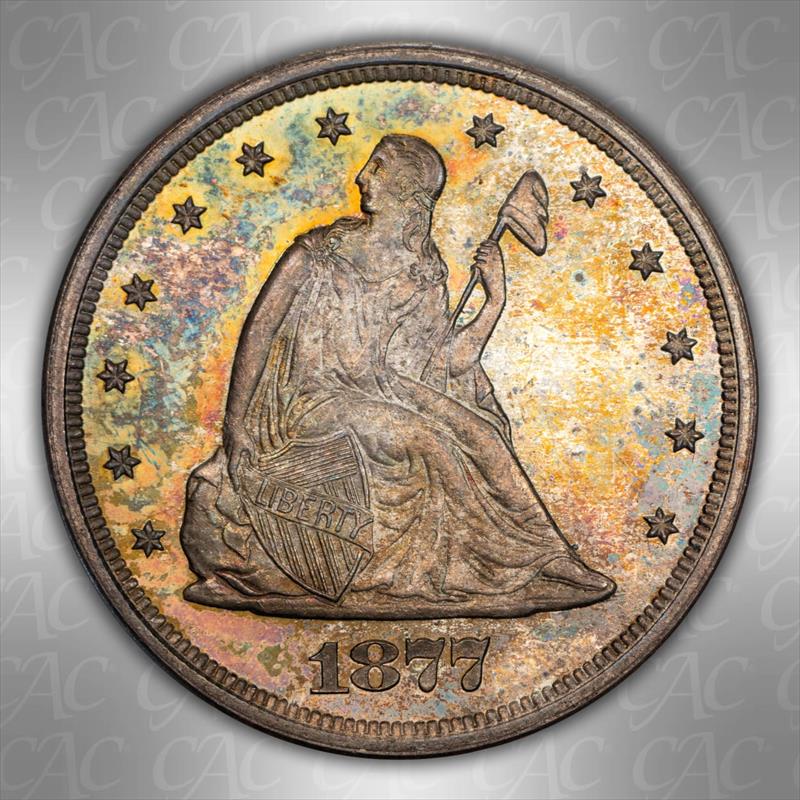 1877 20c CACG PR 65