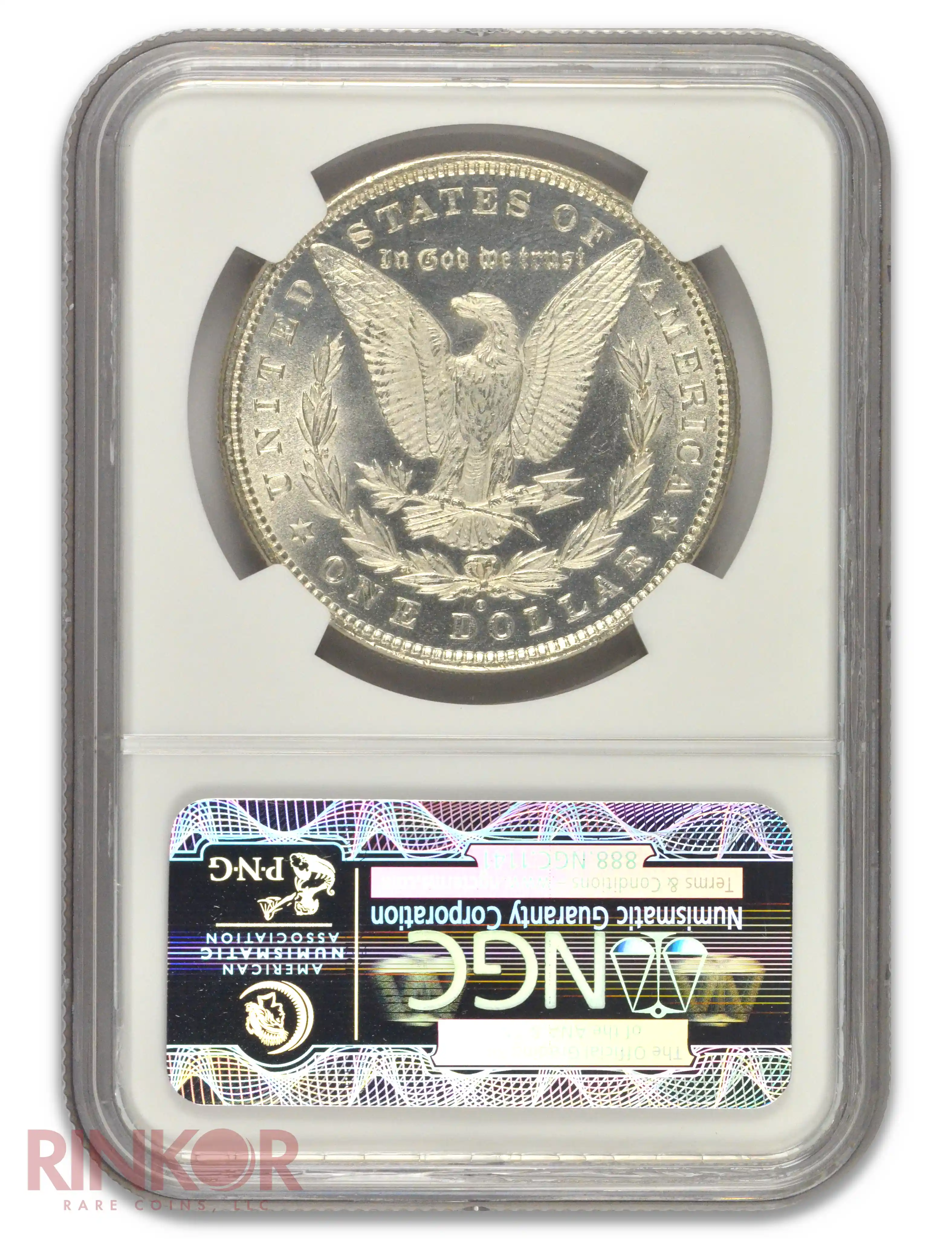 1880-O $1 NGC MS 63