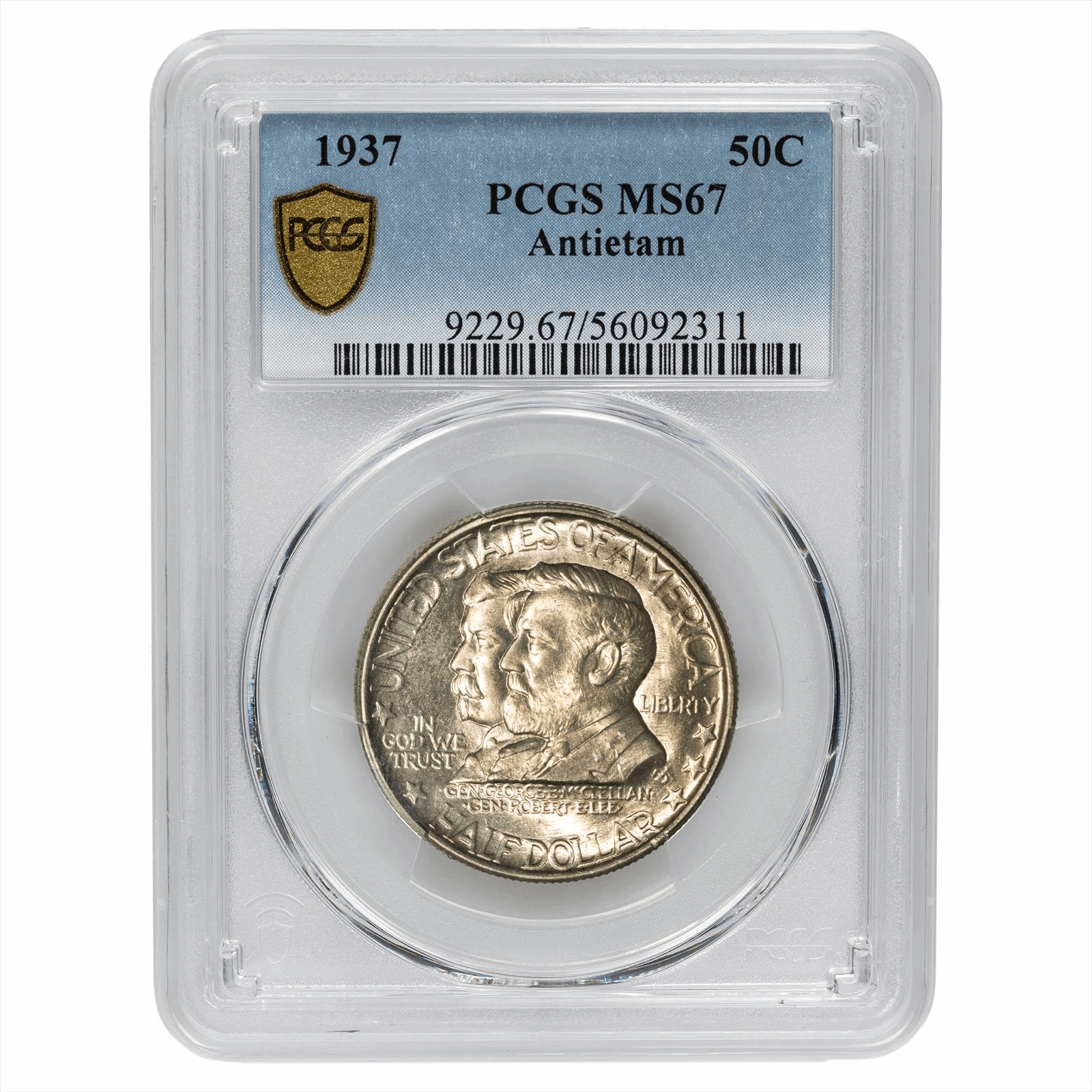 1937 Antietam Commemorative Half Dollar 50C PCGS MS 67