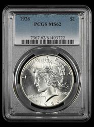 1926 $1 PCGS MS 62