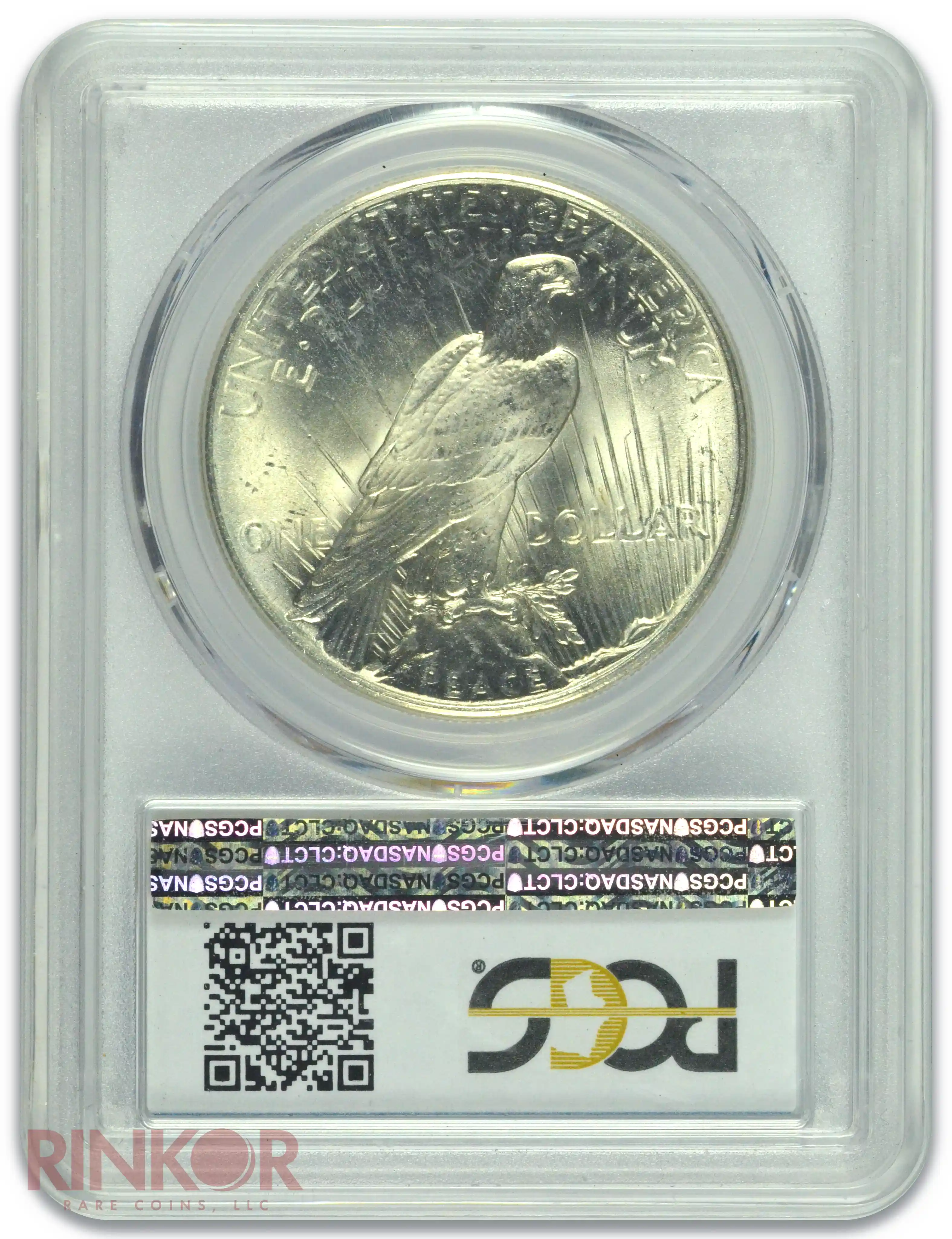 1925 $1 Peace Dollar PCGS MS 66 CAC