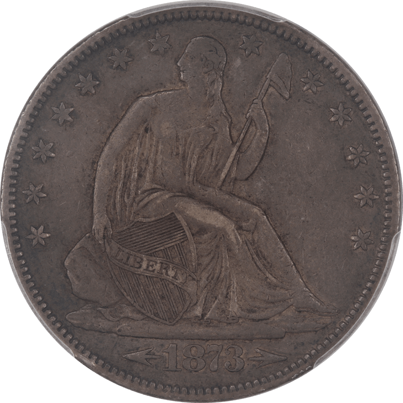1873 Liberty Seated Half Dollar with Arrows, PCGS XF40 - Nice Original Coin