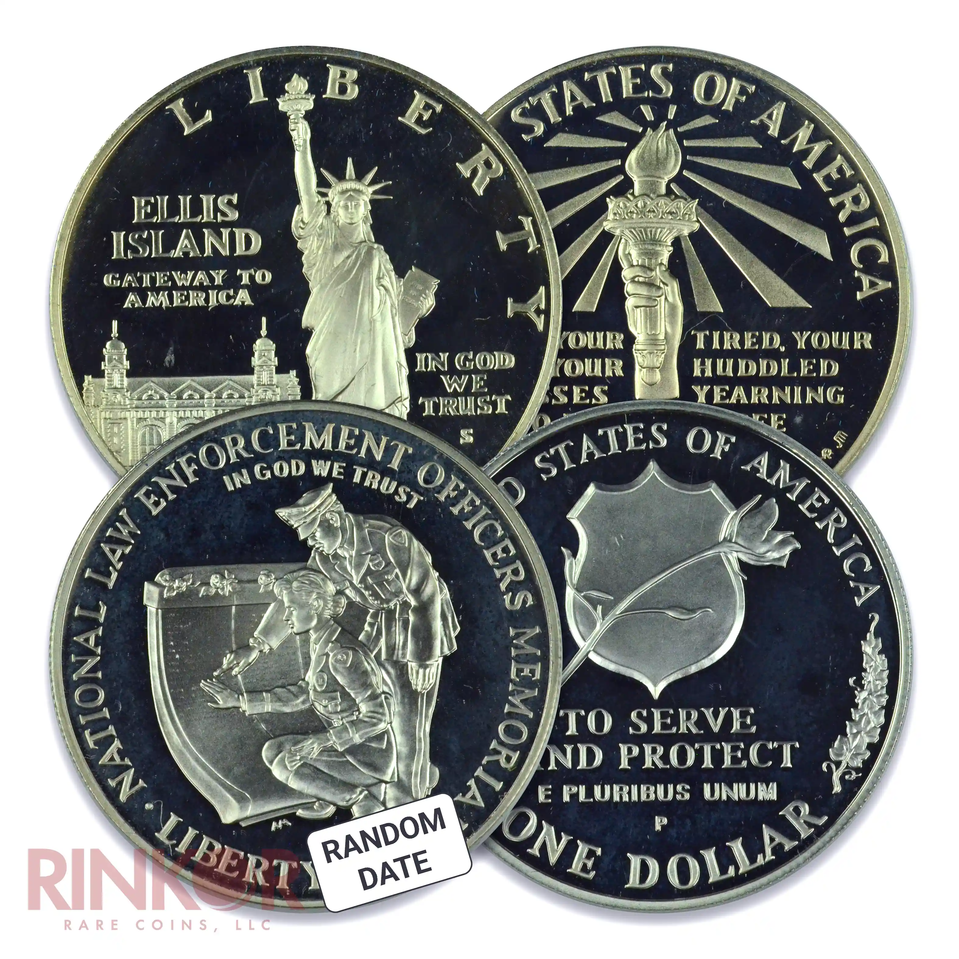 $1 Modern Commemorative Silver Dollar BU/PF (Capsule Only)