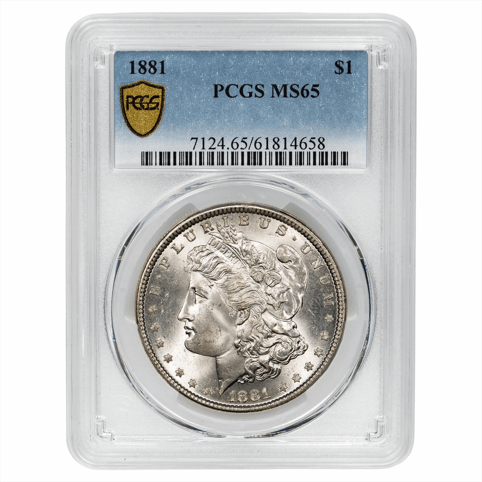 1881 Morgan Dollar $1 PCGS MS 65 