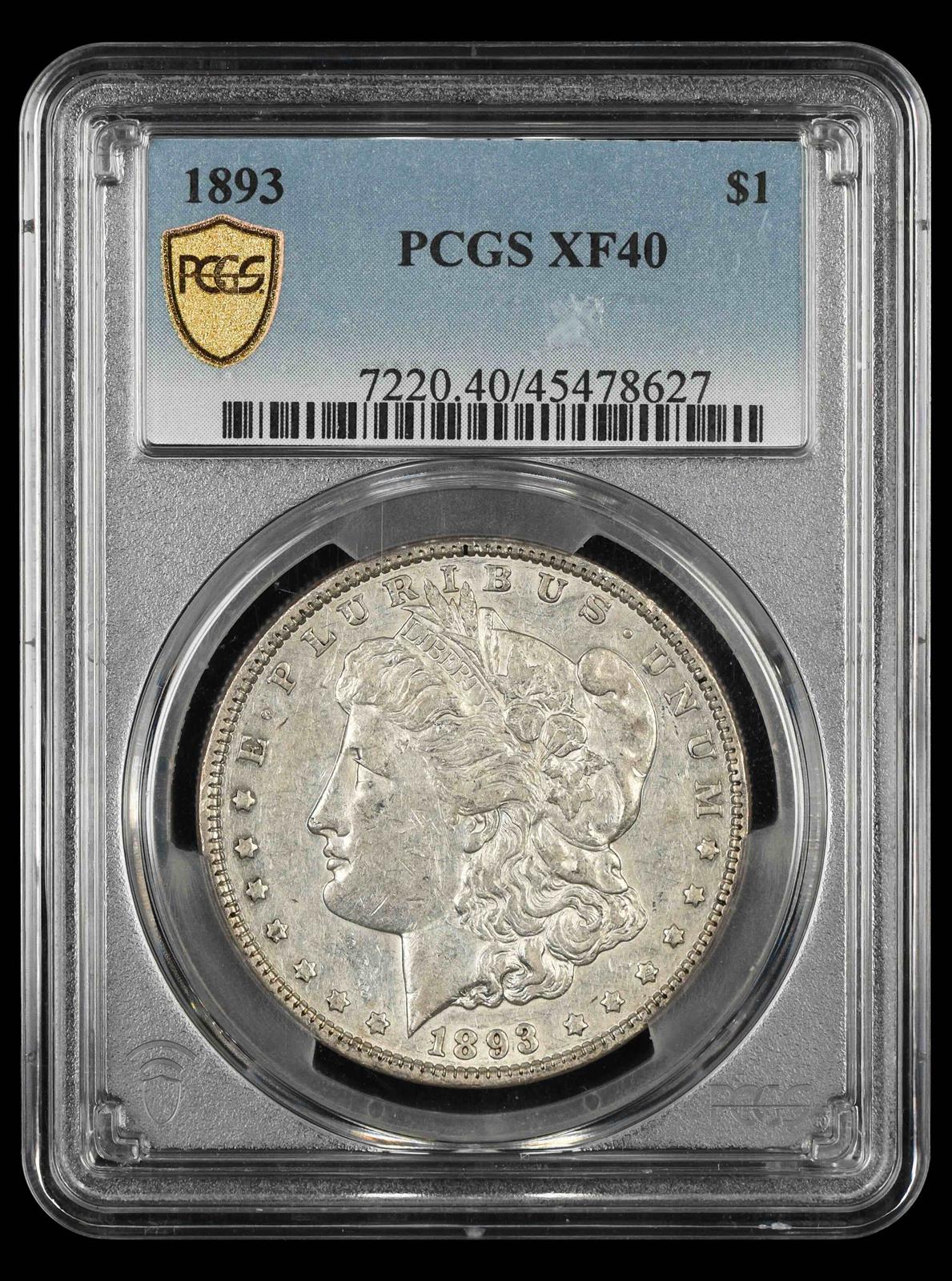 1893 $1 PCGS XF-40