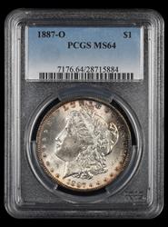 1887-O $1 PCGS MS 64