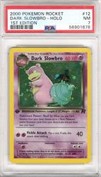2000 Pokemon Rocket Dark Slowbro Holo 1st Edition #12 PSA NM 7 