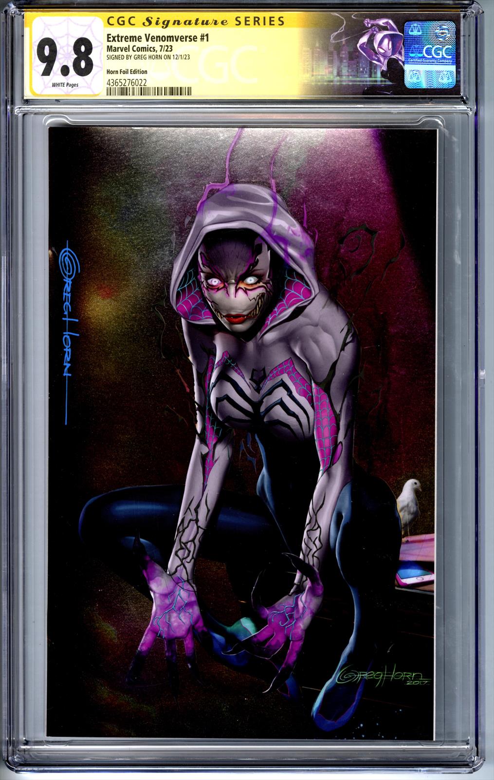 Extreme Venomverse #1 Marvel Comics 7/23 Signed by Greg Horn CGC Signature Series (Horn Foil Edition) 9.8