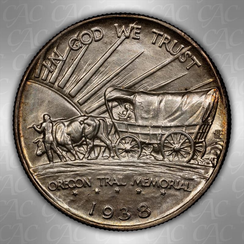 1938-D Oregon 50c CACG MS 67