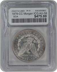 1878-CC Morgan ICG AU-58