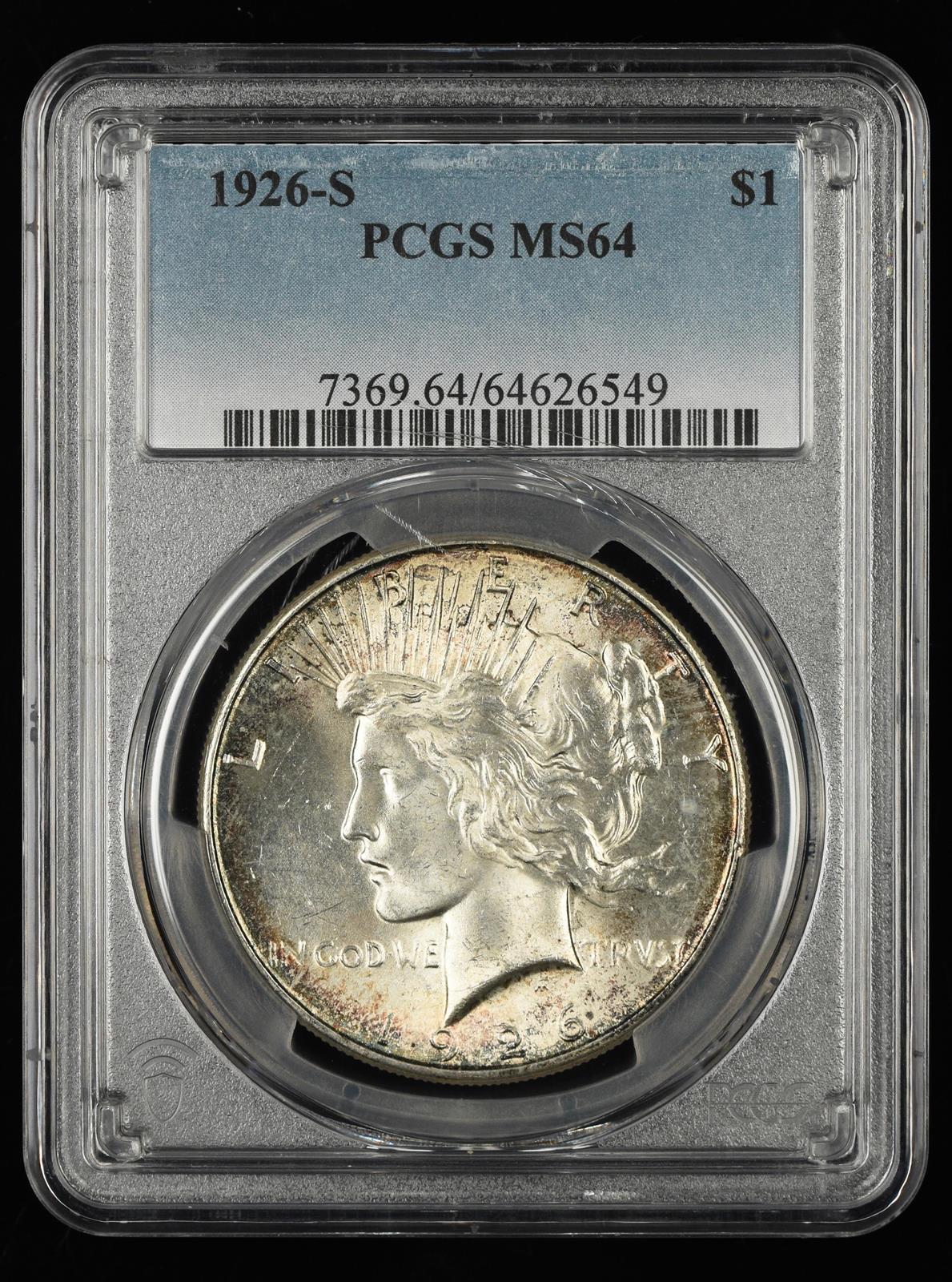 1926 S $1 PCGS  MS64