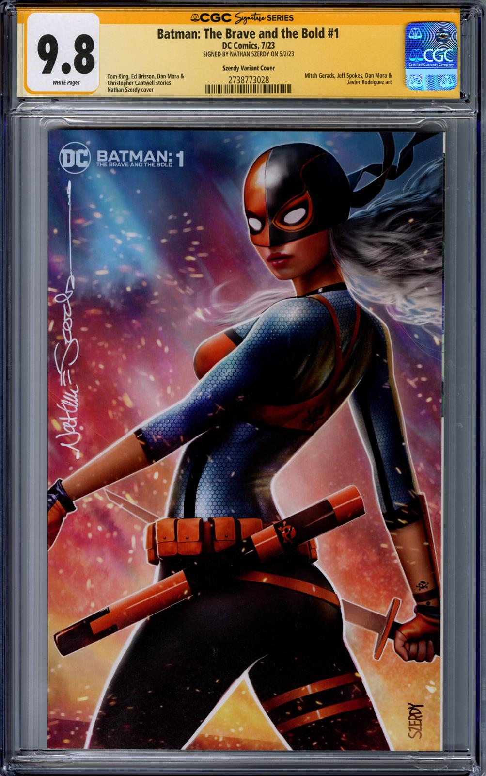 Batman: The Brave and the Bold #1 CGC 9.8 Sig Series Signed by Nathan Szerdy 