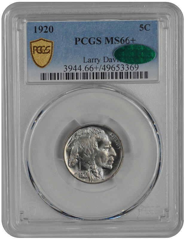 1920 Buffalo PCGS CAC MS 66+