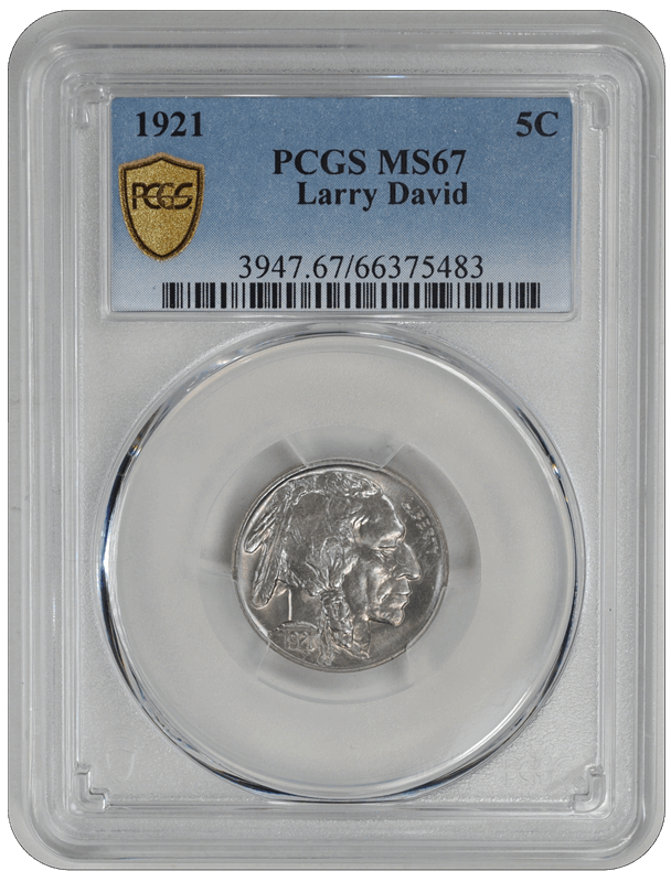 1921 Buffalo PCGS MS 67