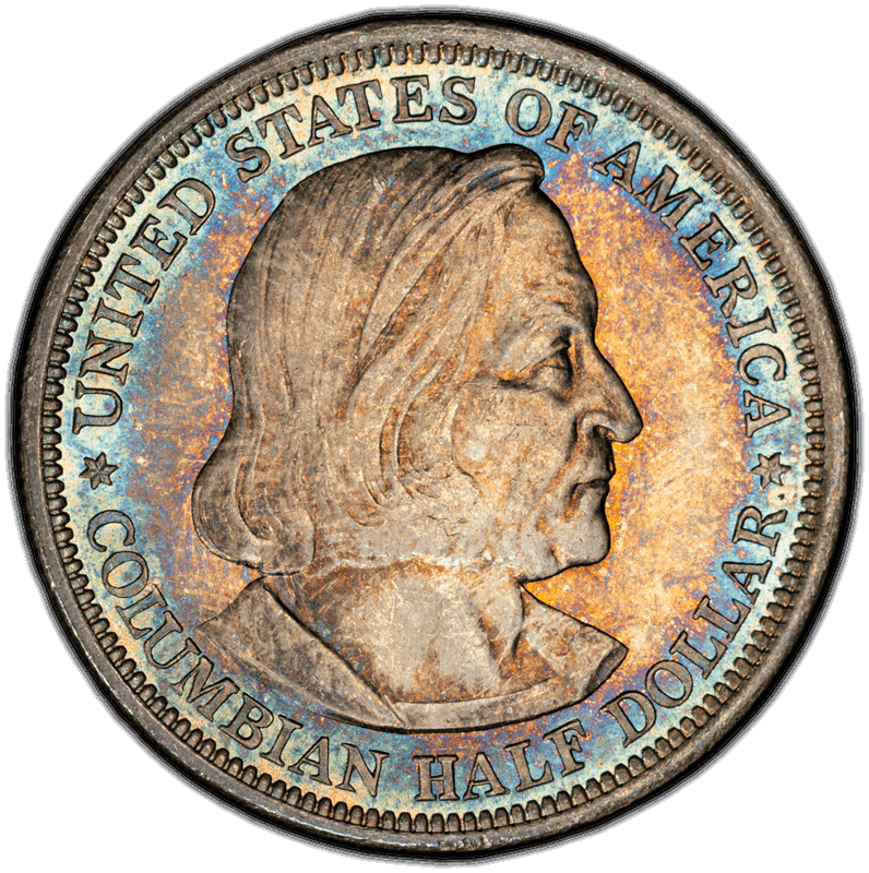 1893 Columbian 50C PCGS MS 67