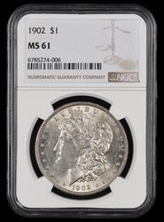 1902 $1 NGC MS61 MS61