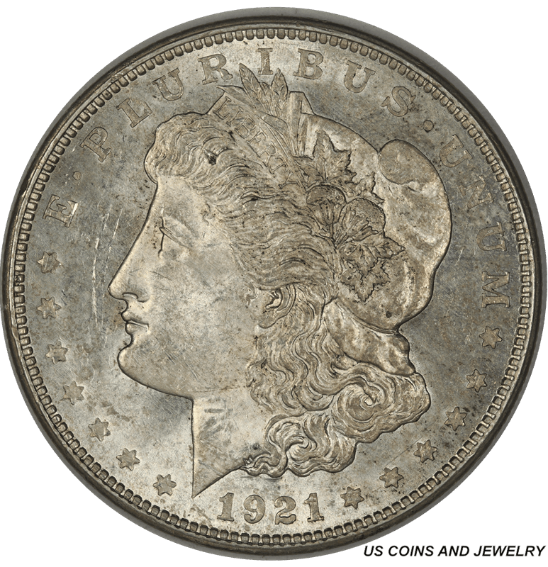 1921-D Morgan Silver Dollar,  Choice Uncirculated - Nice White