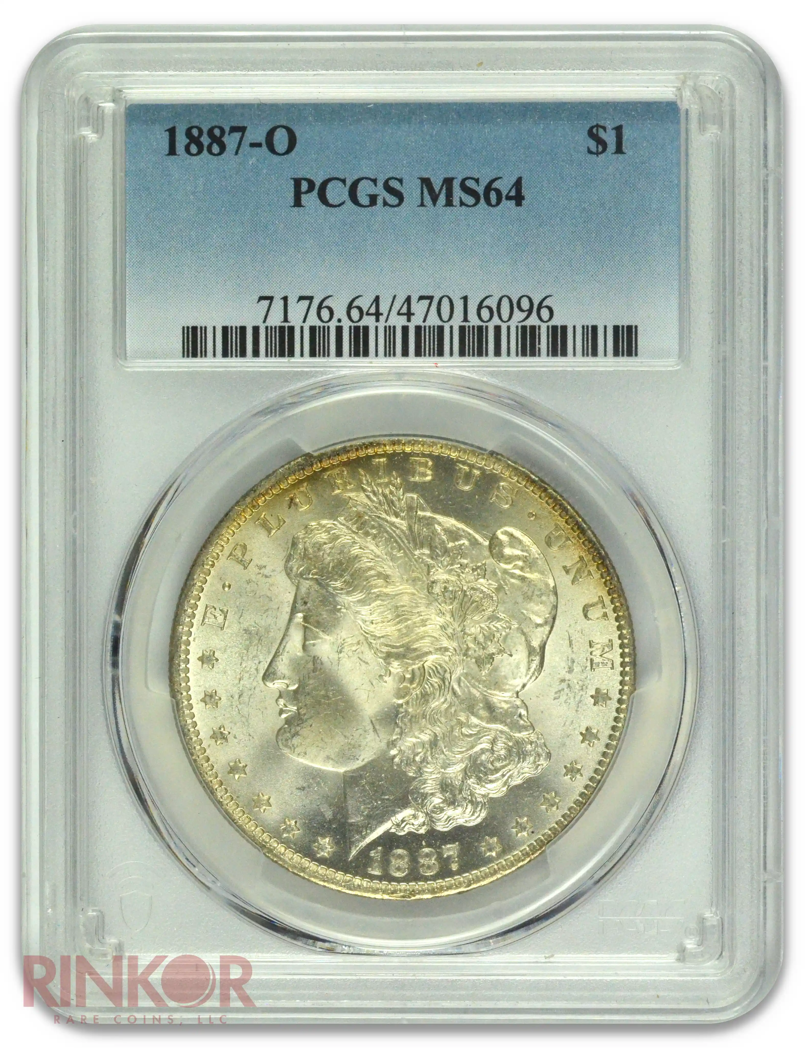 1887-O $1 Morgan Dollar PCGS MS 64