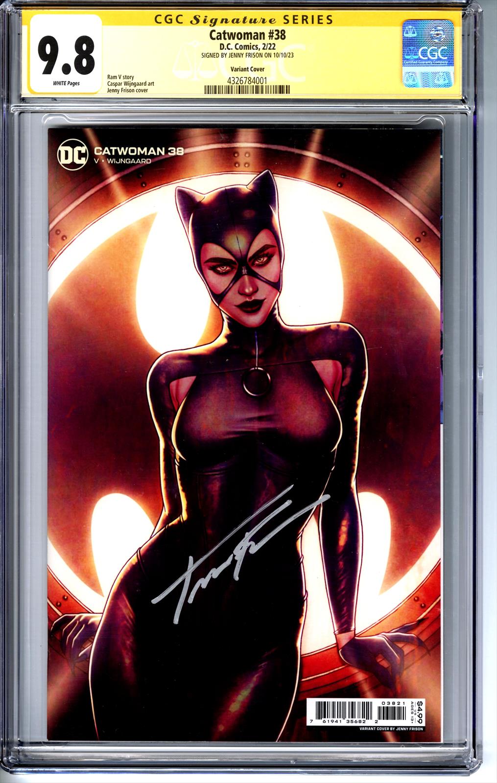 Catwoman v2018 #38 CGC 9.8 Signature Series Signed by Jenny Frison (Variant Cover) 