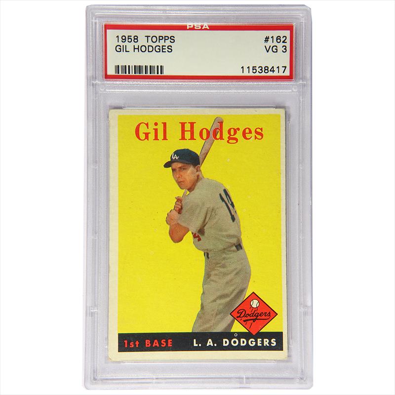 1958 Topps #162 Gil Hodges PSA VG 3