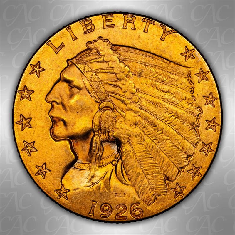 1926 $2.50 CACG MS 65