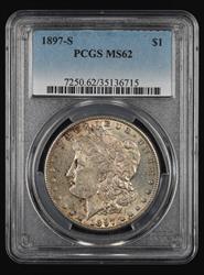 1897-S $1 PCGS MS62