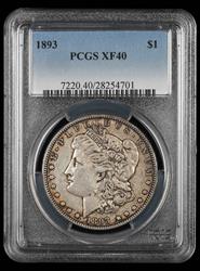 1893 $1 PCGS XF-40