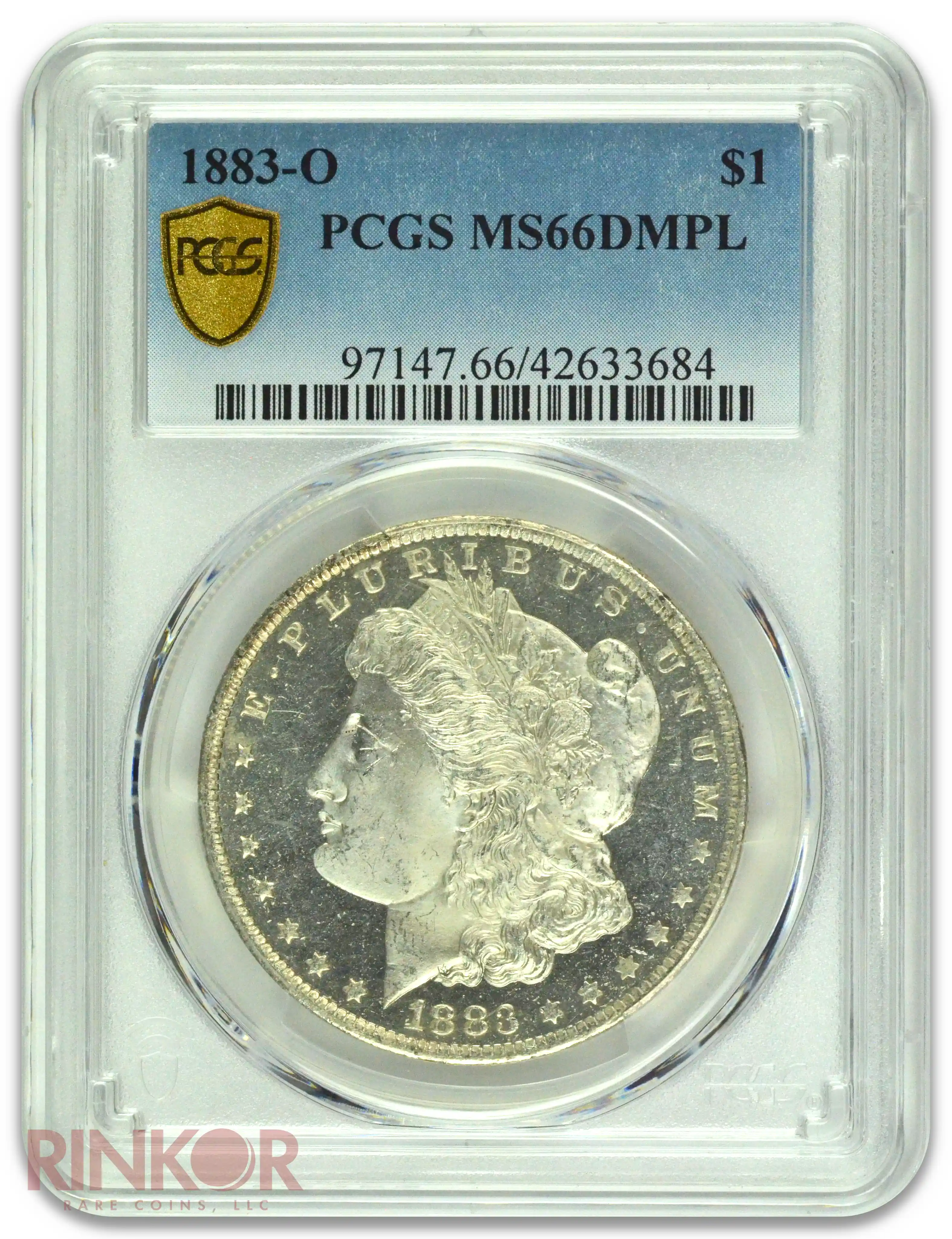 1883-O $1 Morgan Dollar PCGS MS 66 DMPL