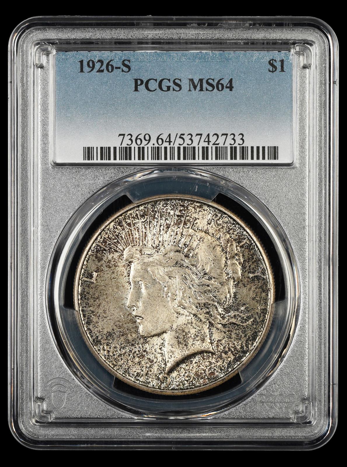 1926 S $1 PCGS  MS64