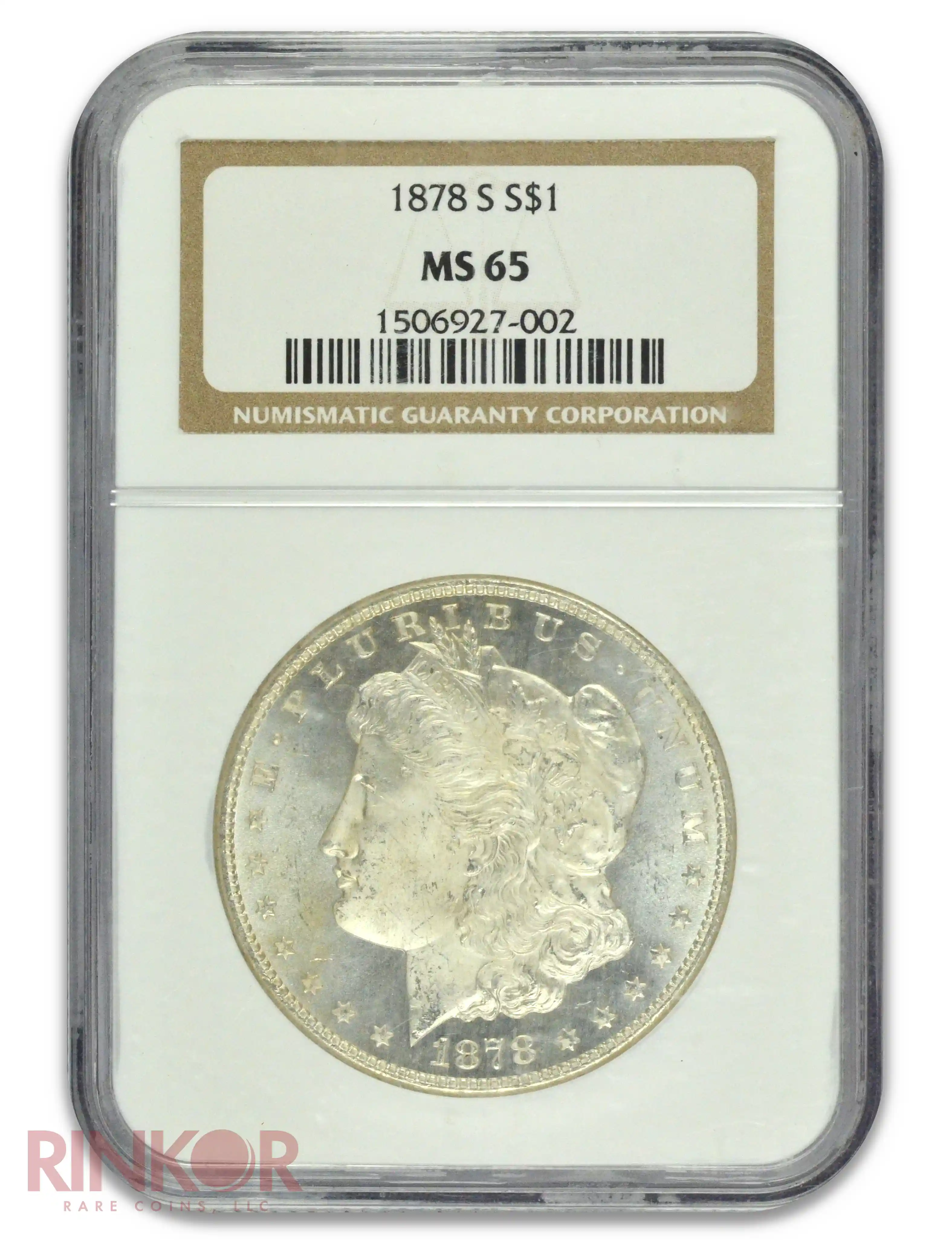1878-S $1 Morgan Dollar NGC MS 65