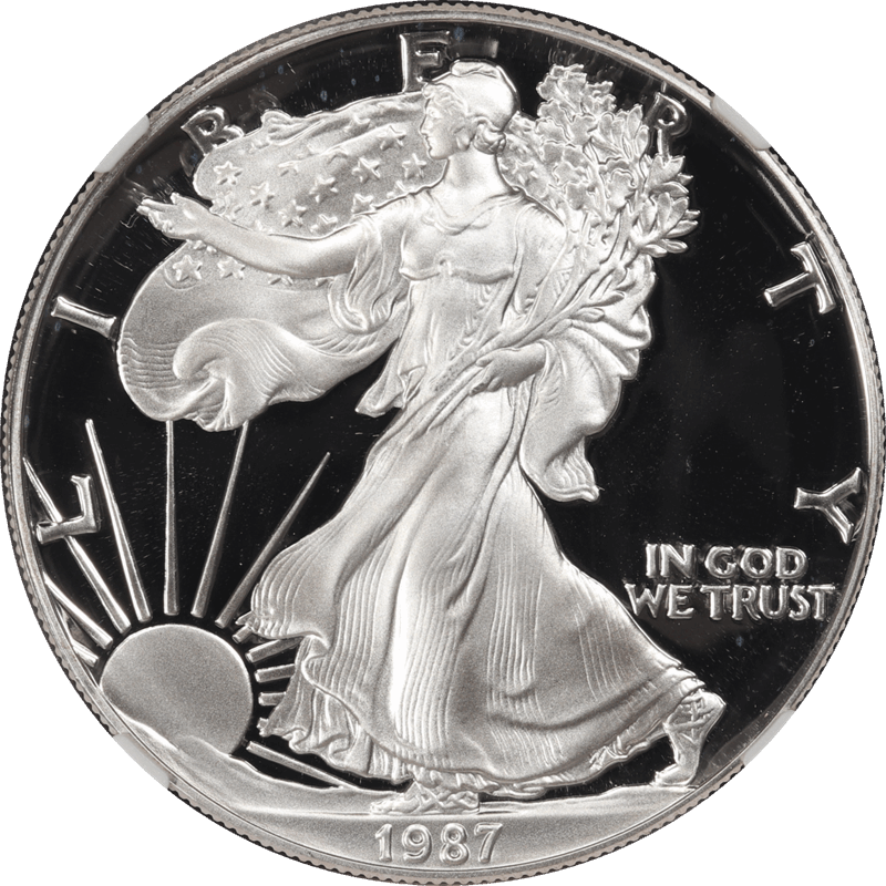 1987-S Proof Silver American Eagle NGC PF 69 Ultra Cameo