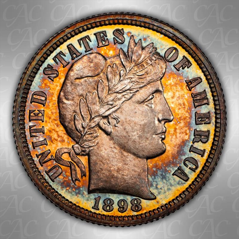 1898 10C CACG PR 65 CAM 