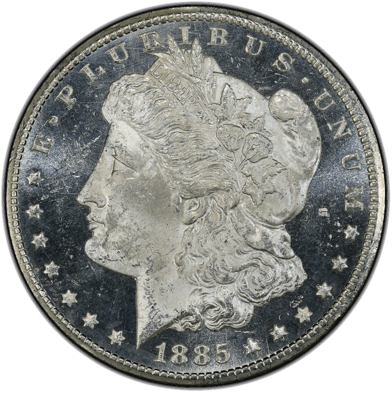 1885-CC $1 PCGS MS 64 DMPL CAC