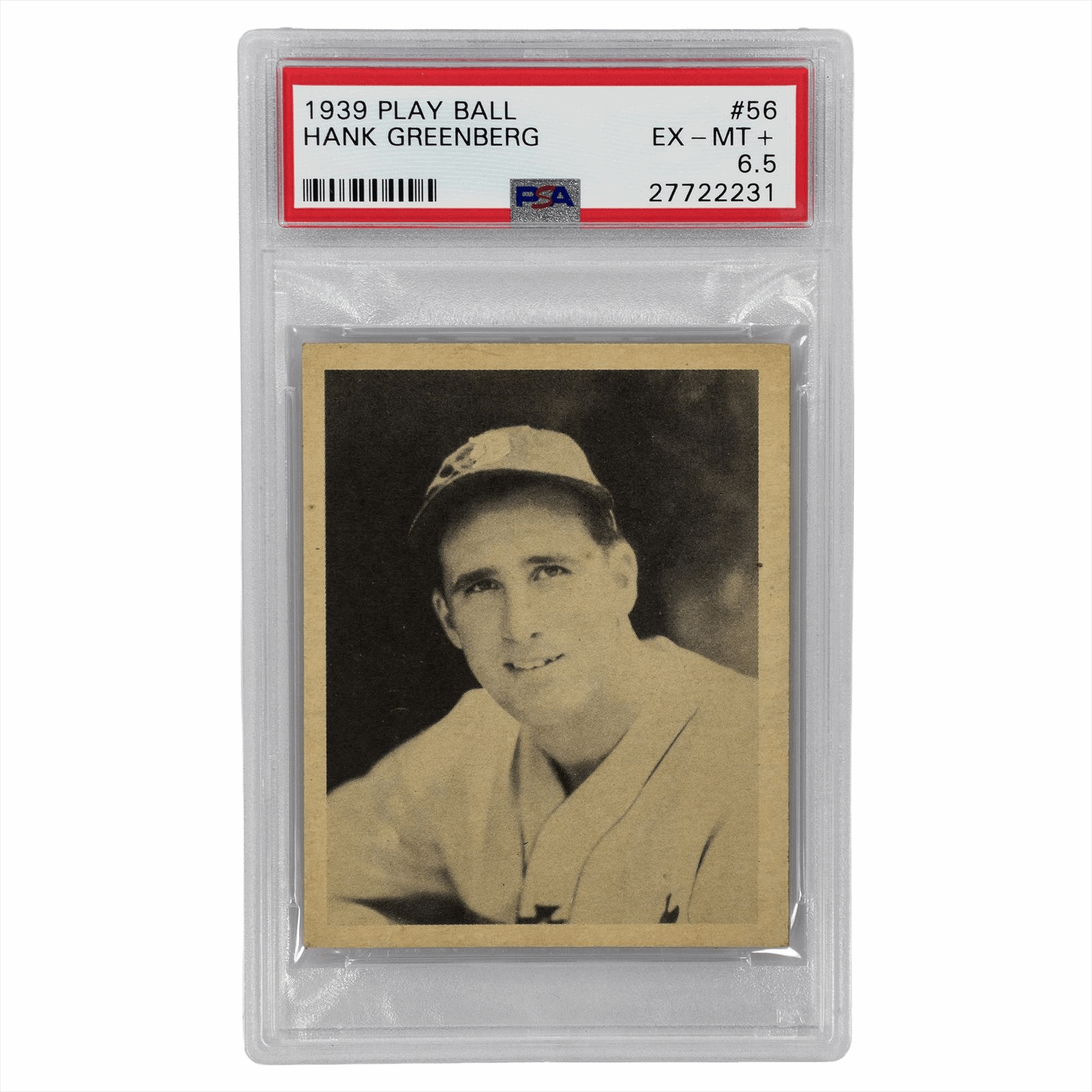 1939 Play Ball Hank Greenberg #56 PSA EX-MT+ 6.5