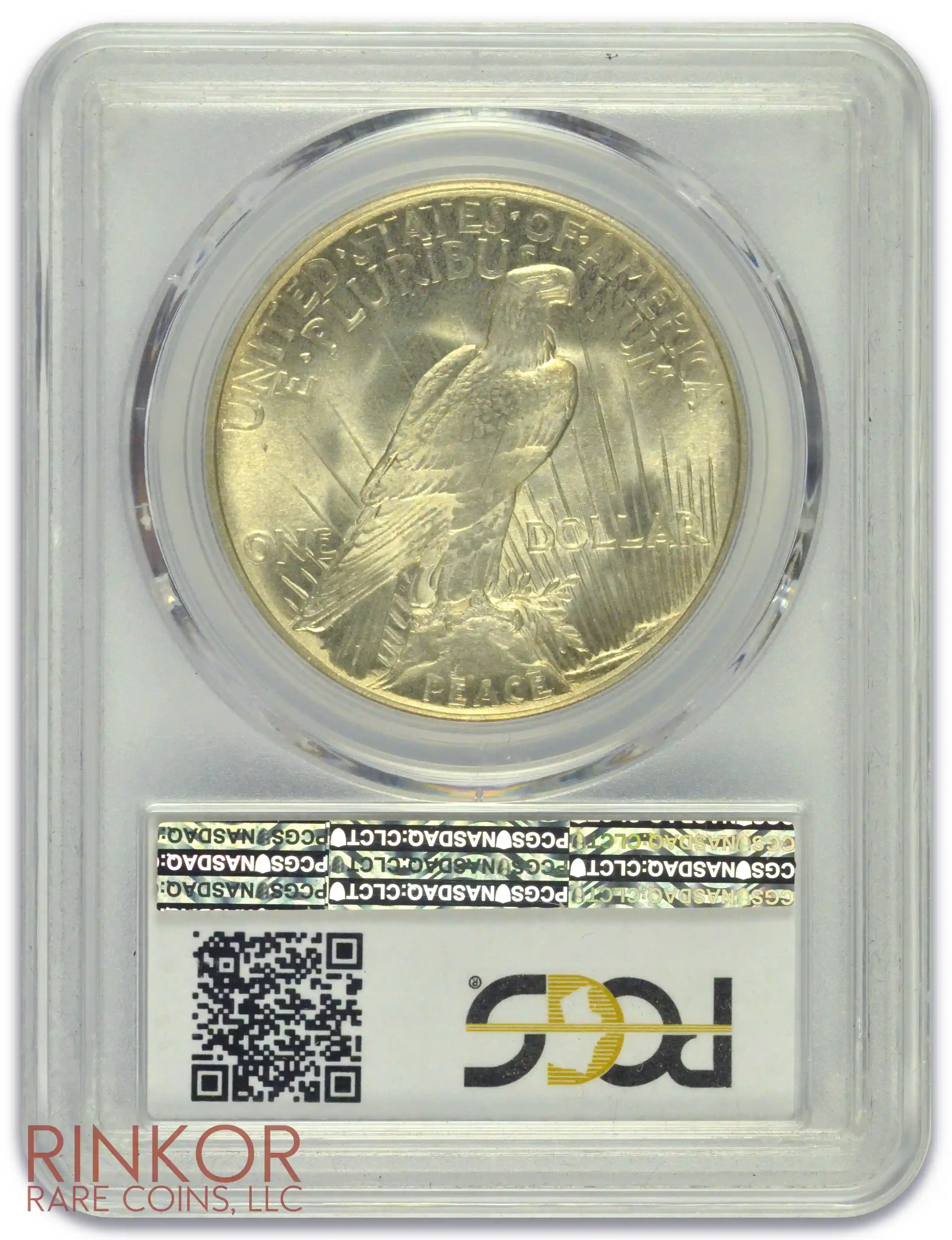 1921 $1 Peace PCGS MS 64+ CAC