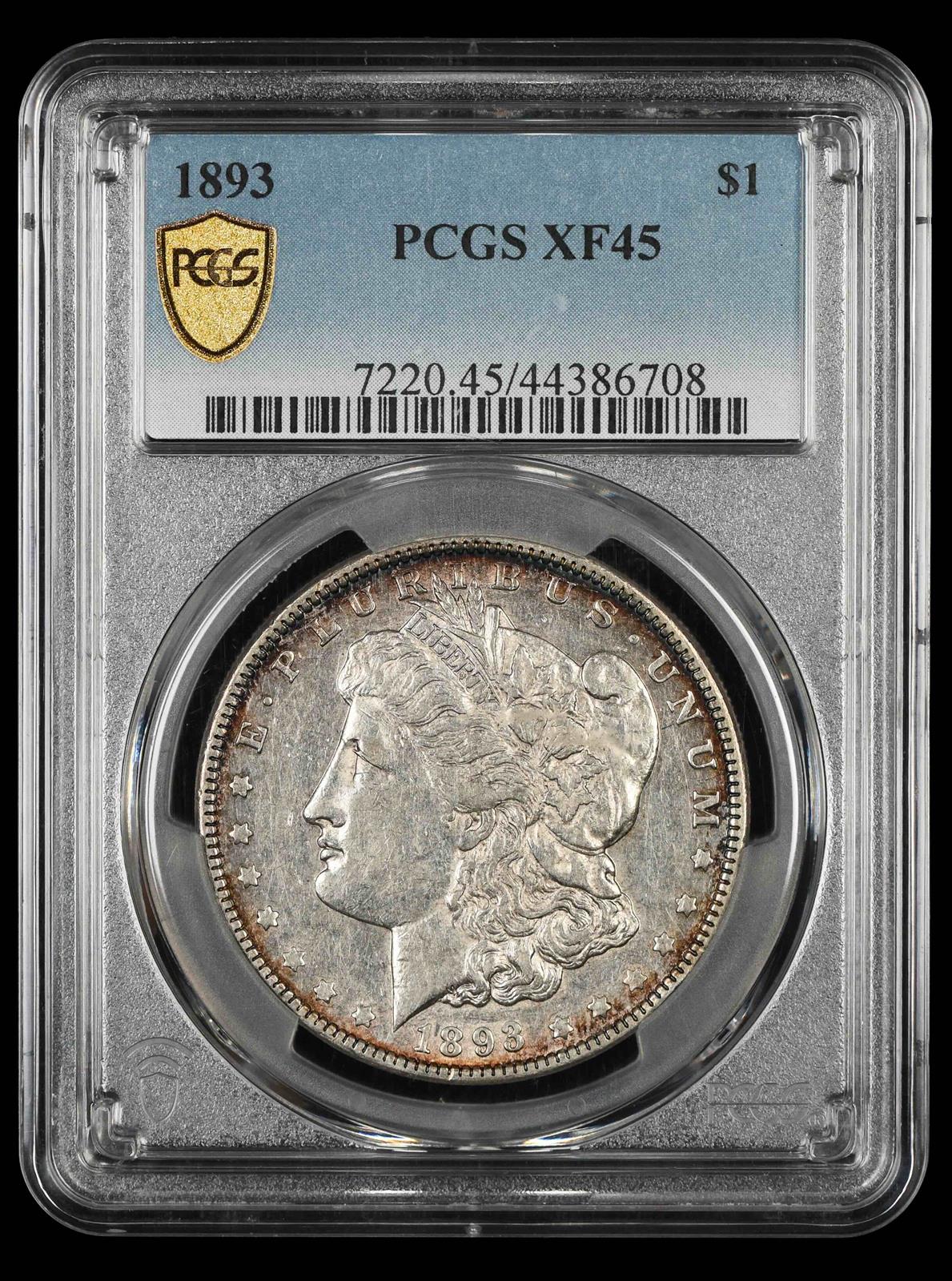1893 $1 PCGS XF-45