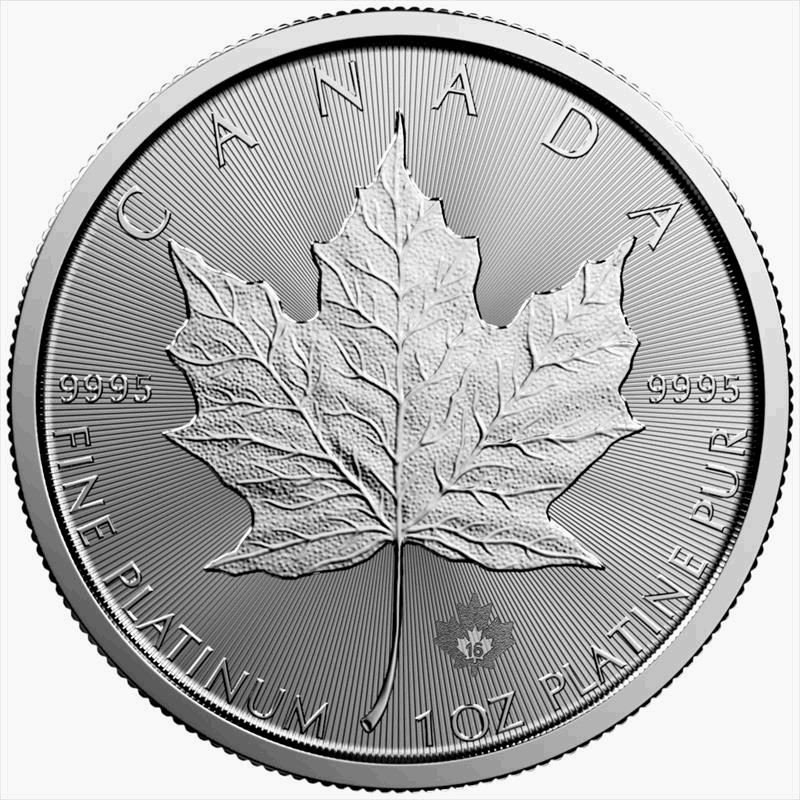 1oz Platinum Canadian Maple Leaf -Assorted Dates- 