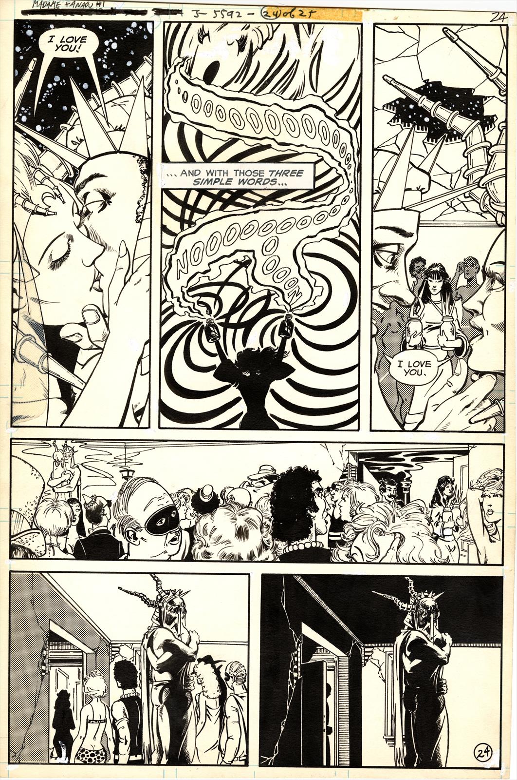 Madame Xandu #1 Page 24 Artist:  Marshall Rogers (Penciller) ,  Marshall Rogers (Inker) Media Type: Pen and Ink Art Type: Interior Page 