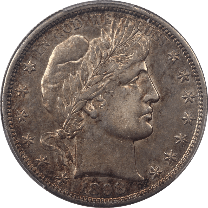 1898-S Barber Half Dollar 50c PCGS AU53 - Nice Original Coin