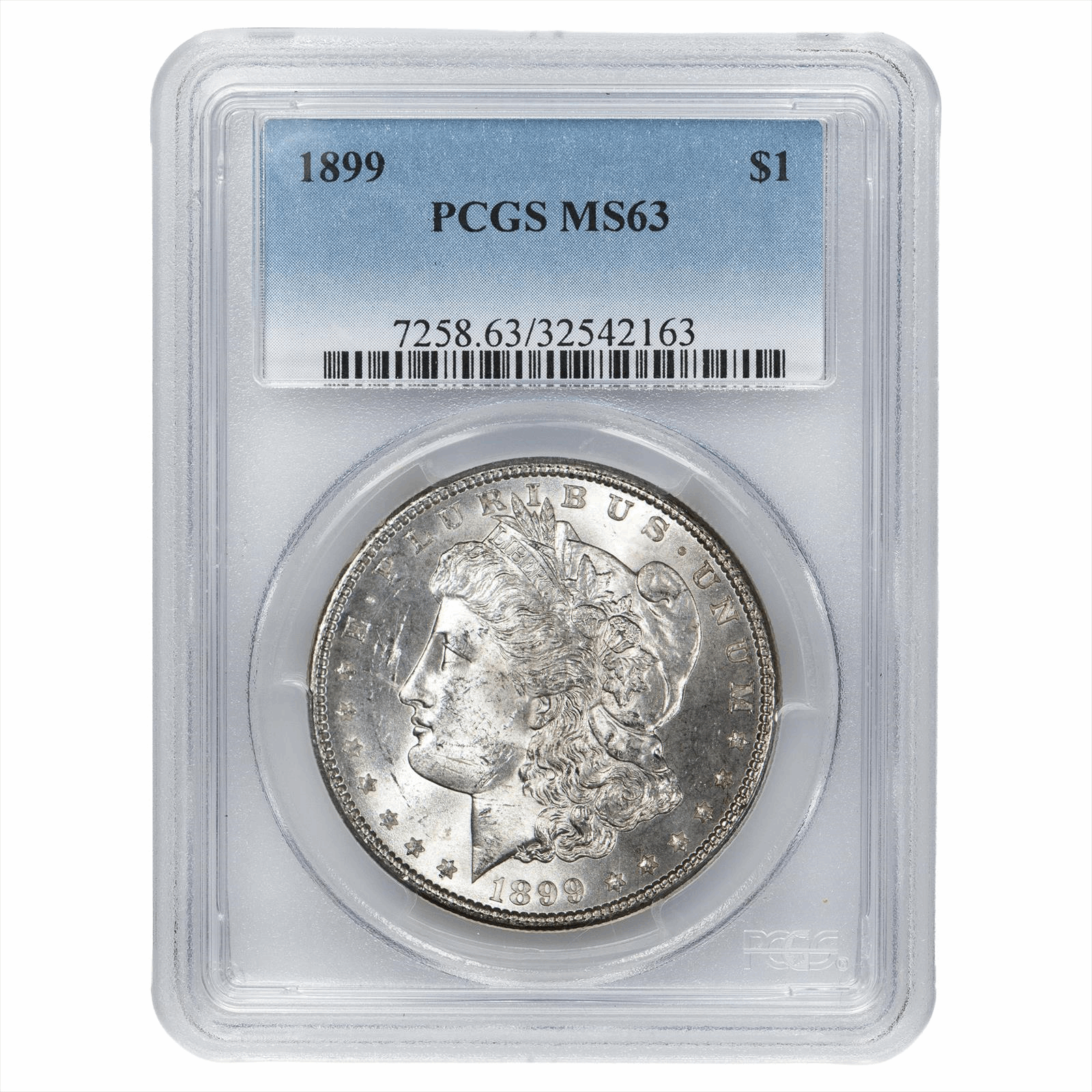 1899 Morgan Silver Dollar $1 PCGS MS 63