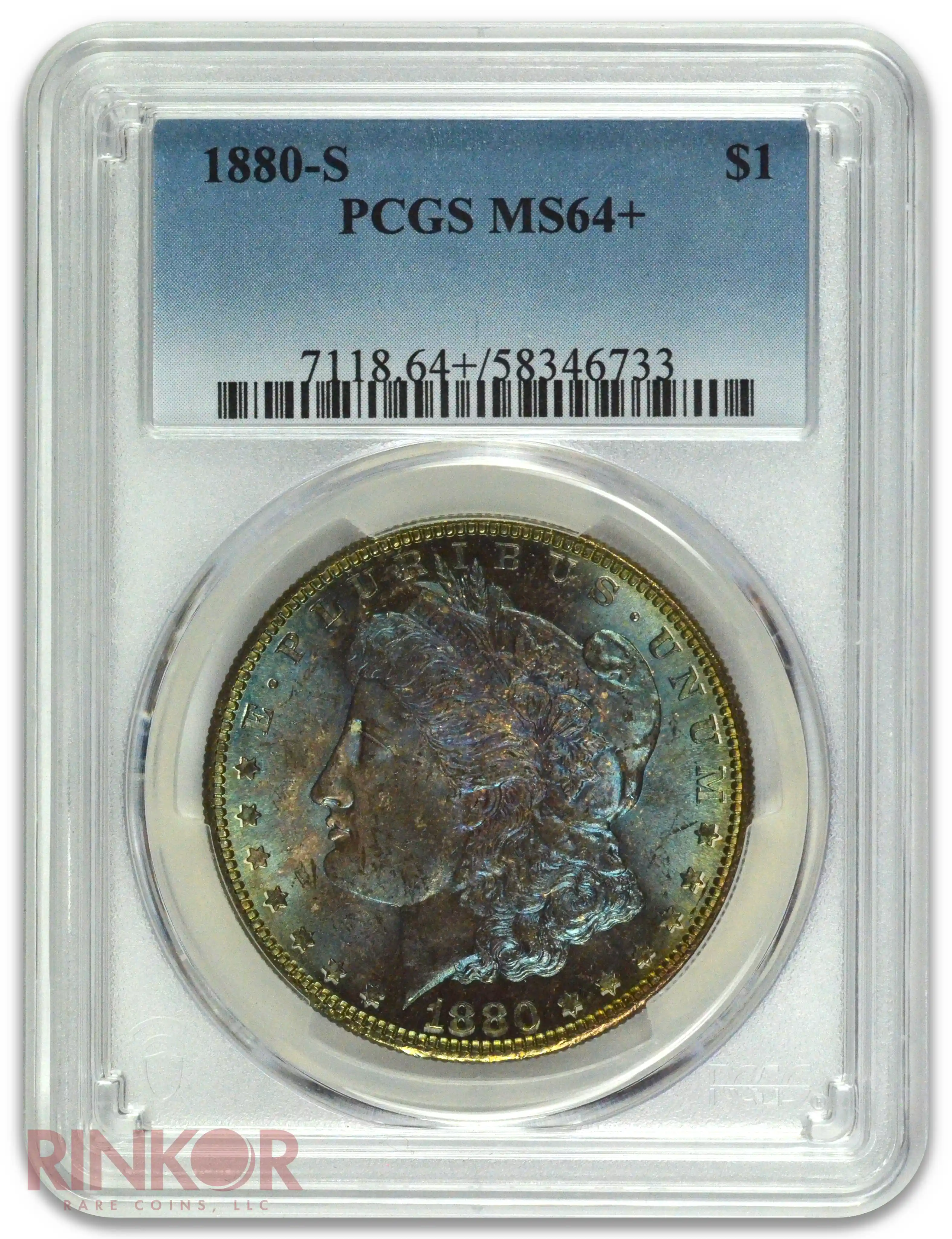 1880-S $1 Morgan Dollar PCGS MS 64+