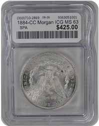 1884-CC Morgan ICG MS 63