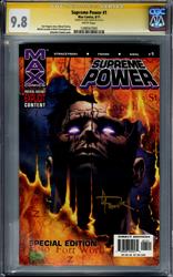 Supreme Power #1 Max Comics 8/11 Signed by Gary Frank CGC Signature Series 9.8