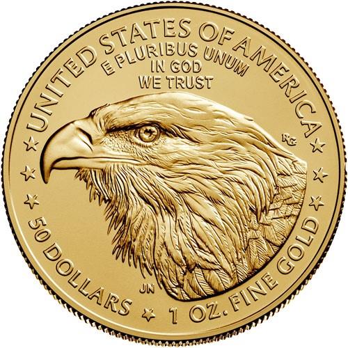 2023-W $50 1oz. Burnished American Gold Eagle, FDI, MS70, NGC, Anna Cabral