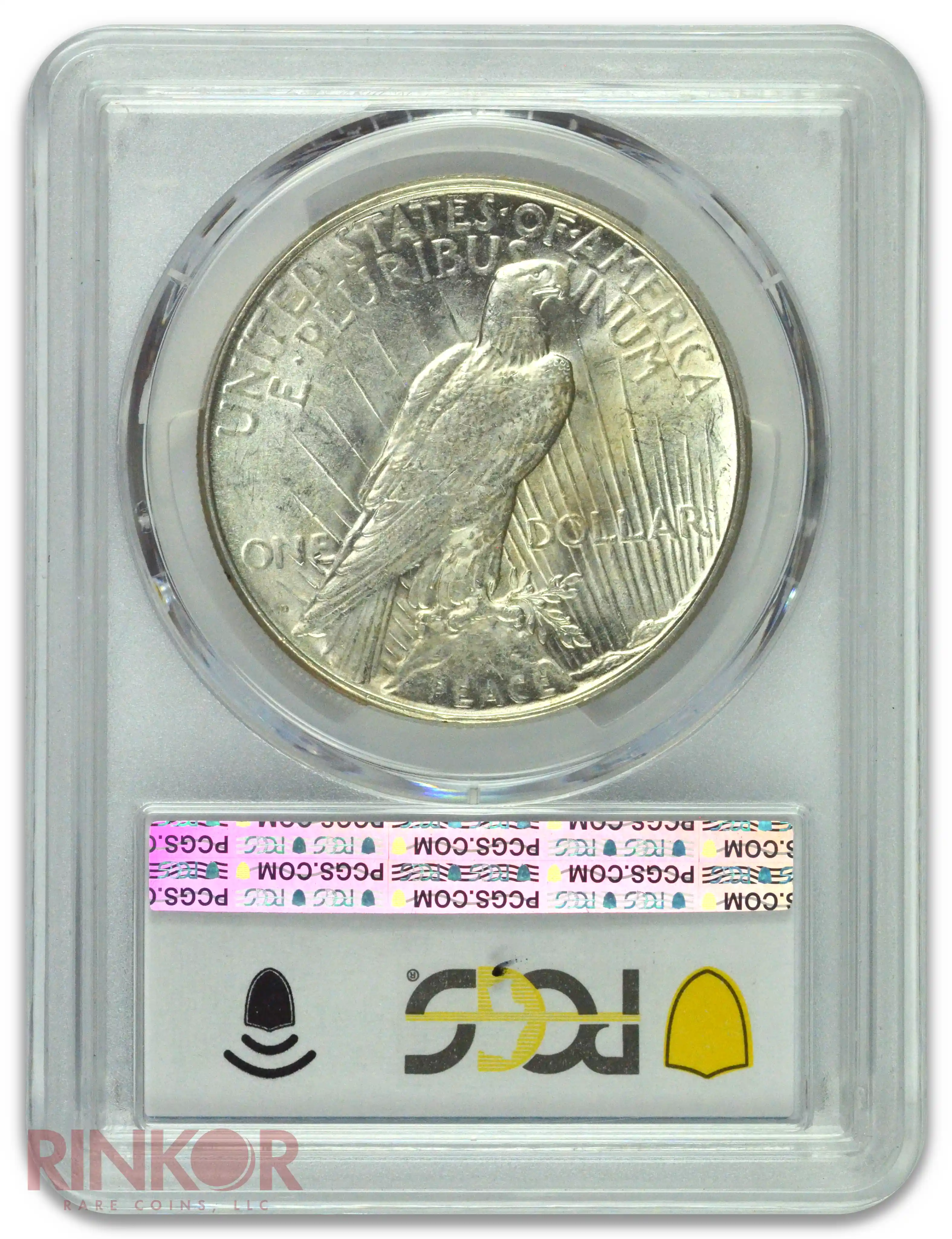 1923-D $1 Peace Dollar PCGS AU-58